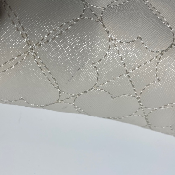 Betsey Johnson White & Cheetah print purse tote - Picture 13 of 15